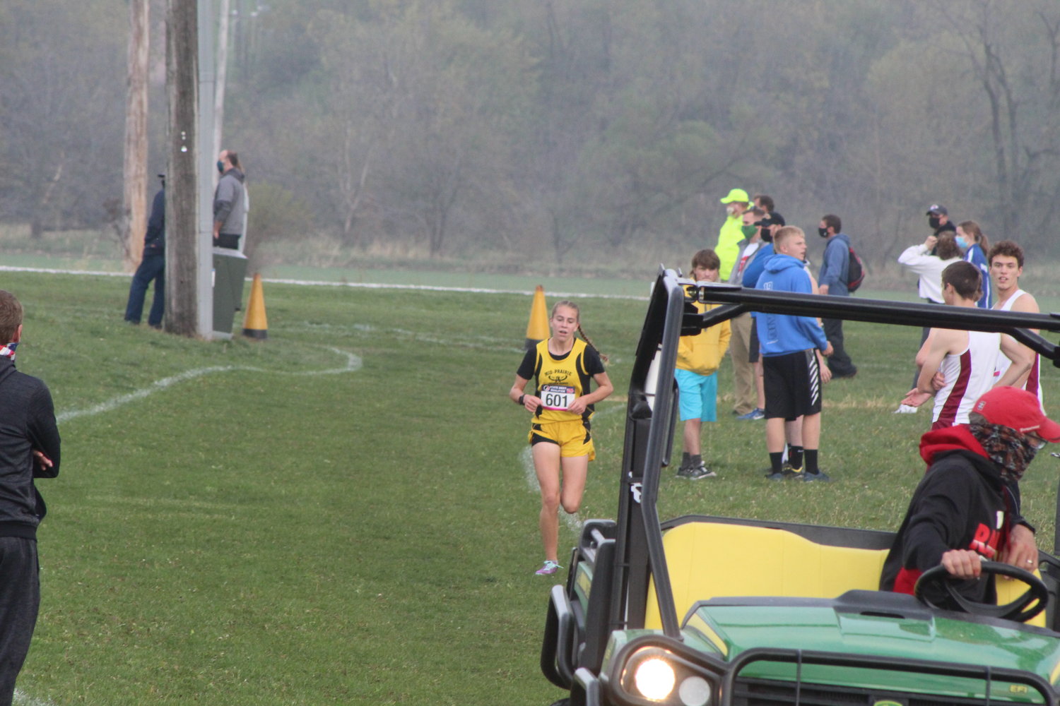 Unbeaten in every race this season, Mid-Prairie freshman Danielle Hostetler has spent most of her season running behind the lead pace vehicle with the second-place runner nowhere in sight.