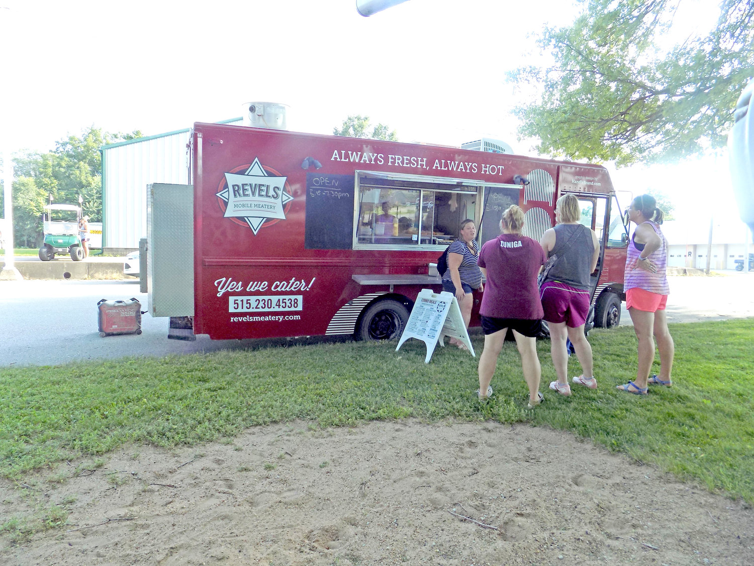 Revels Mobile Meatery satisfied appetites on the warm Tuesday evening