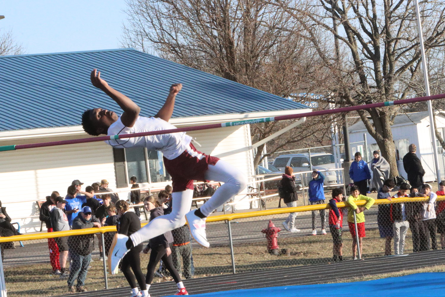 At the Columbus Track Meet on March 20