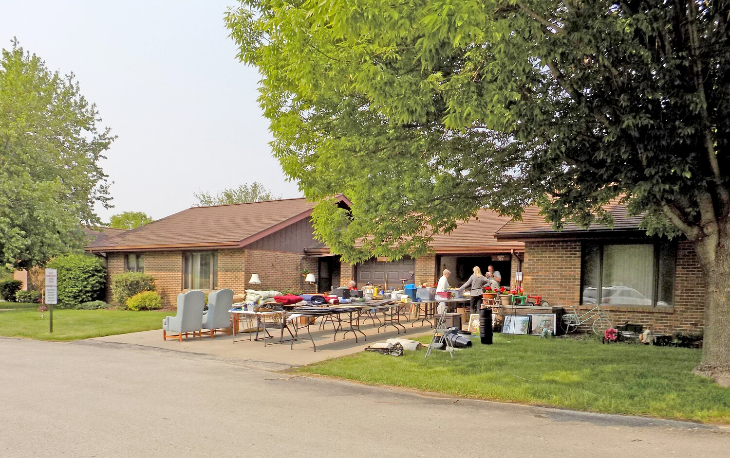The garage sales at Pleasantview’s cottages were just a few of those going on as all of Kalona was invited to participate in the citywide garage sale weekend.