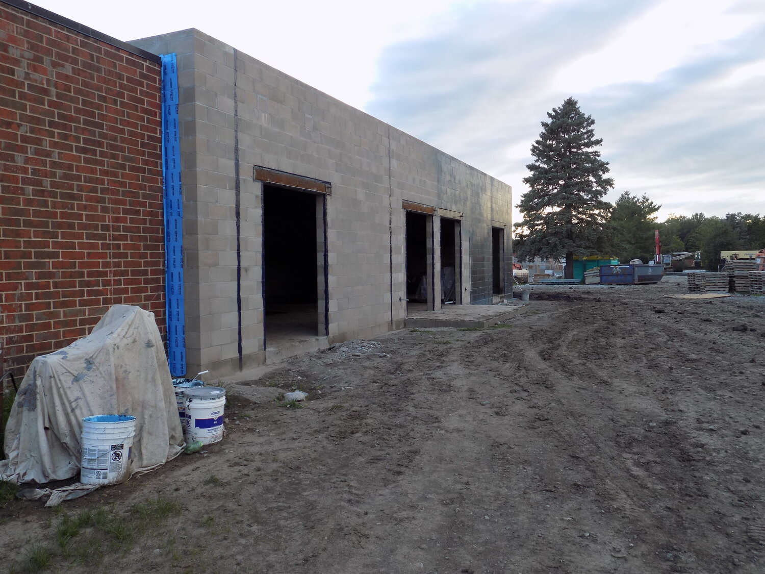 The construction process is currently ahead of schedule.  Tad Morrow of Carl A Nelson noted that some of the masonry work that is well underway wasn’t scheduled to begin until late August.
