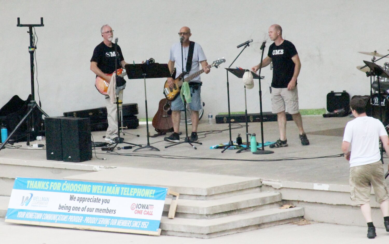 Old Man Band kept spirits high during their performance at the bandshell.