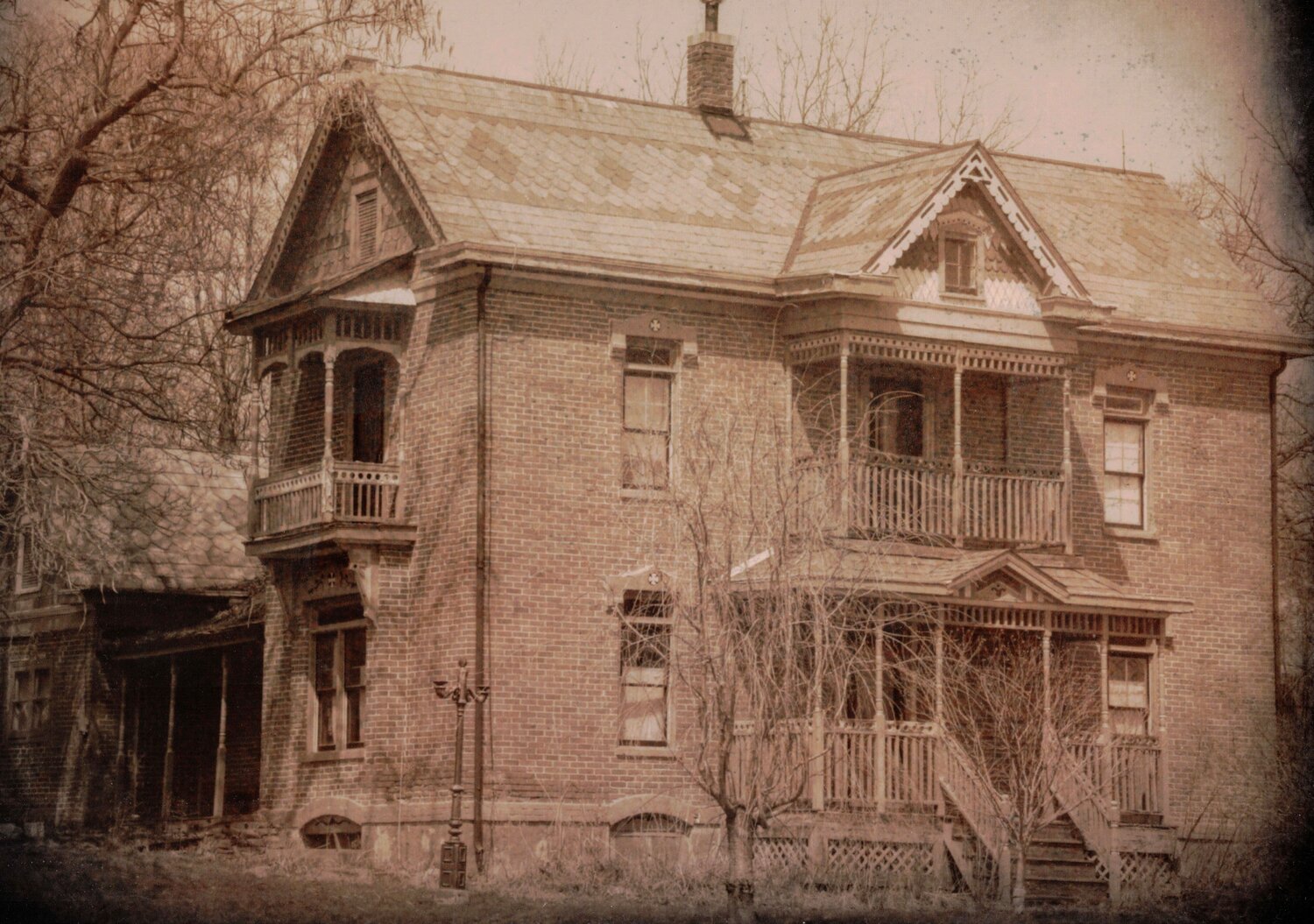 A museum photo of the Swift house circa 1900.