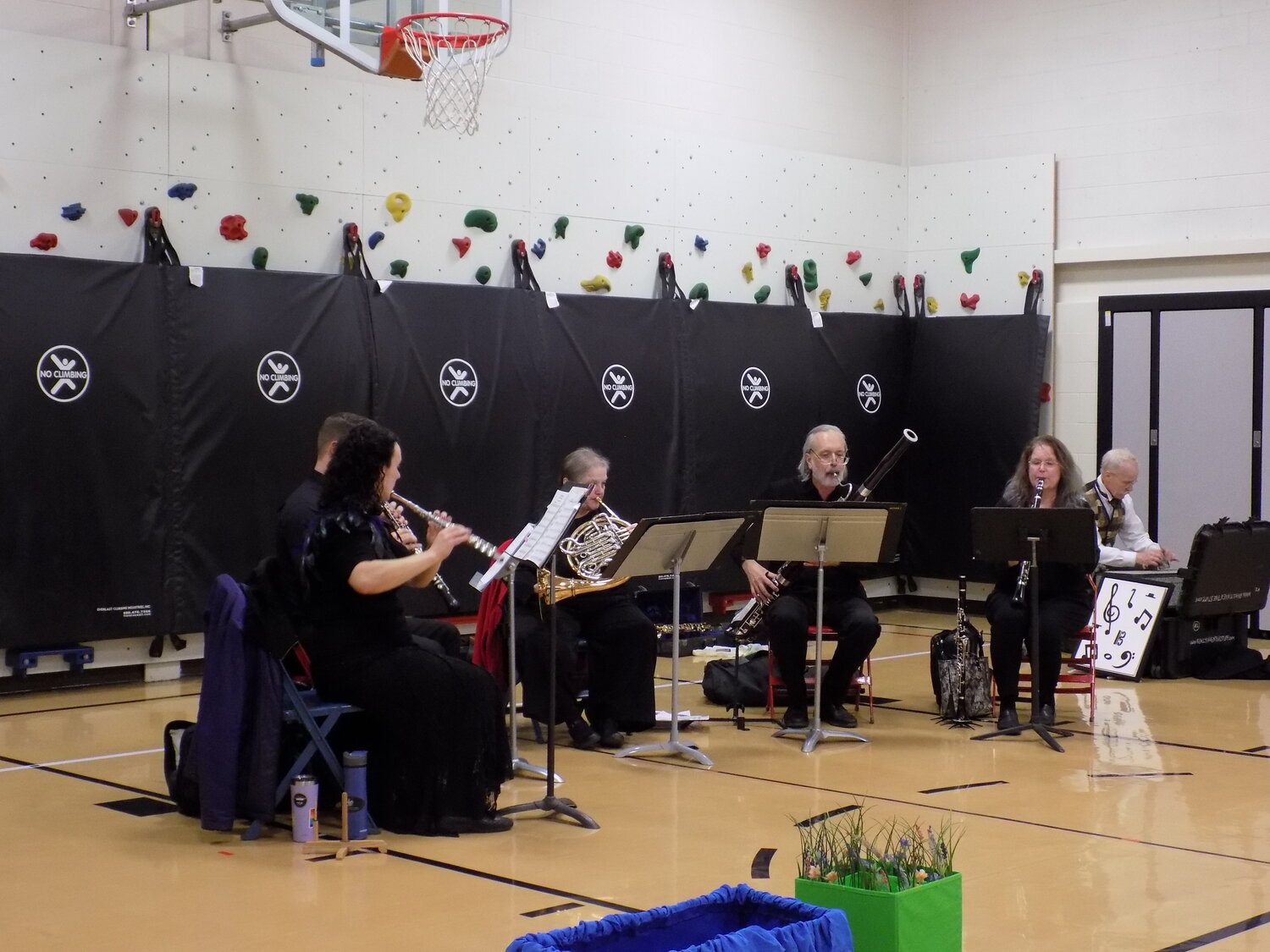A five-piece ensemble from SEISO performed ‘Peter and the Wolf’ for students at West Elementary on Friday, Nov. 17.