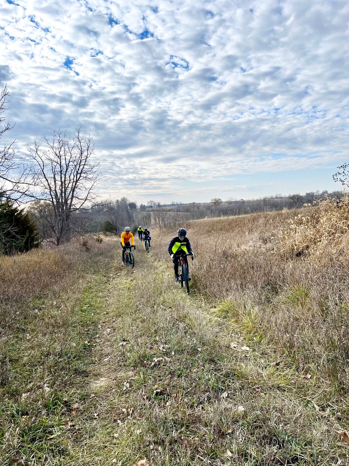 The race route offers some off-roading and views for miles, like the portion here near Buchanan Avenue and Angle Road.