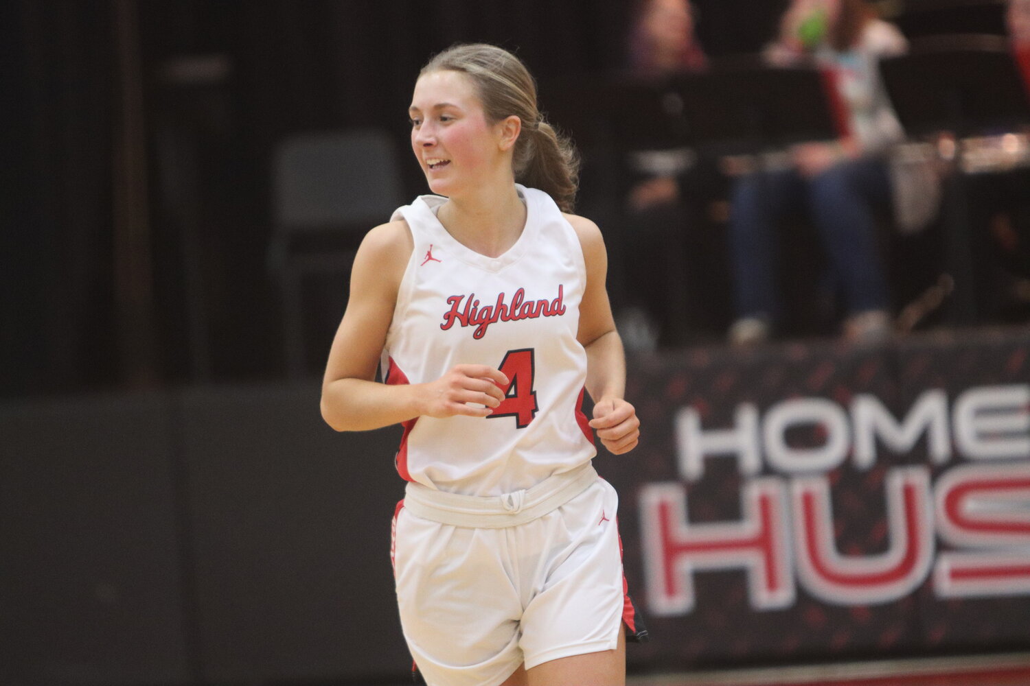 Highland's Sarah Burton leads the Huskies with 323 points through 20 games.