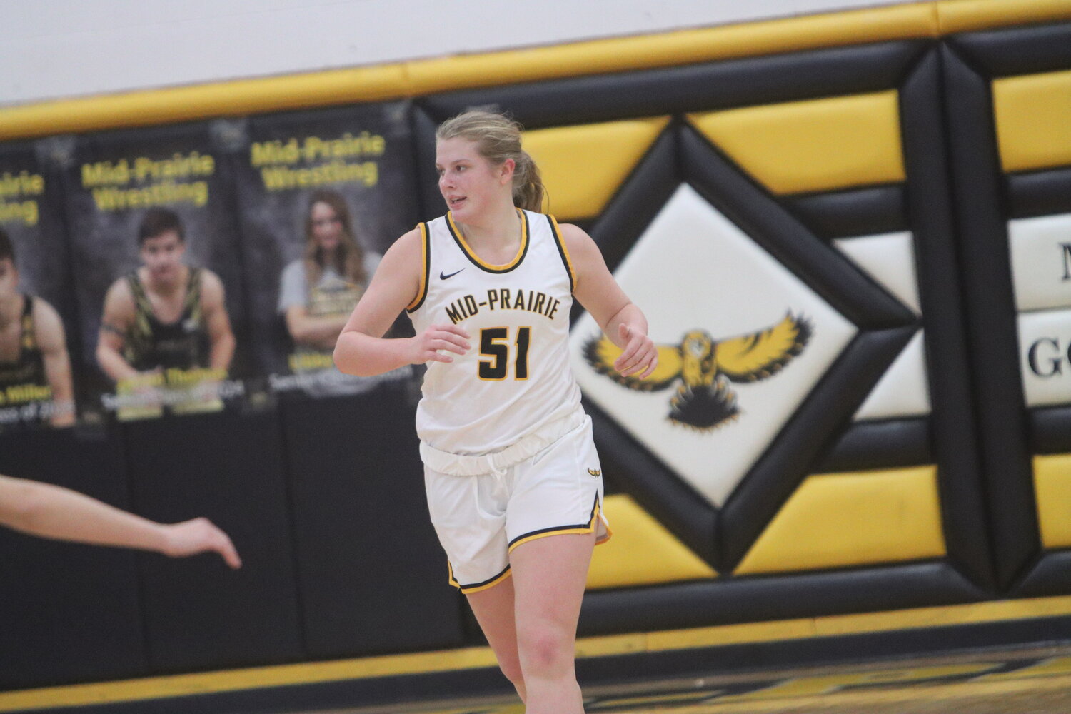 Mid-Prairie's Callie Huber leads the Golden Hawks with 213 points through 20 games.
